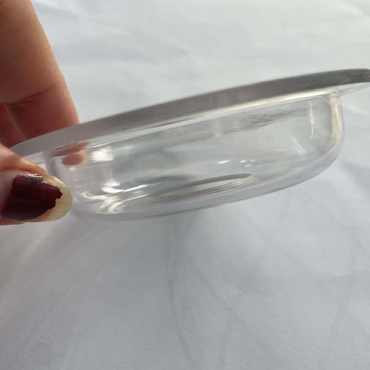 Thick Clear Plastic Small Bowl